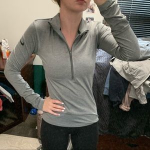 Grey Nike Quarter Zip